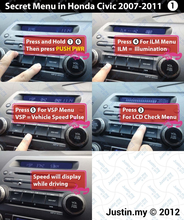 2007 Honda civic lx stereo code